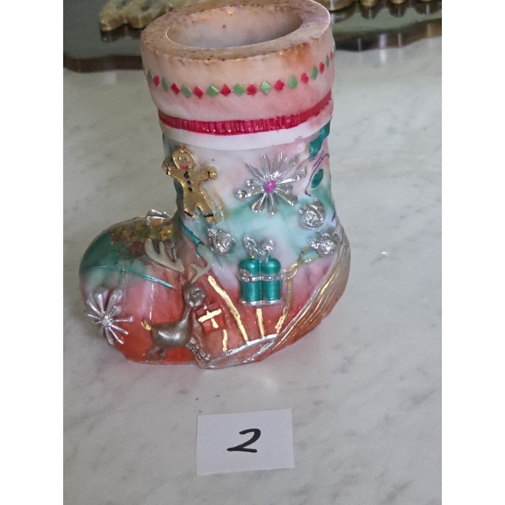 Handmade Resin Santa Boot - Picture 8 of 13